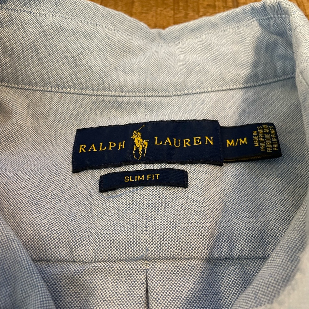Ralph Lauren Short Sleeve Oxford Button Up Shirt - Picture 5 of 6